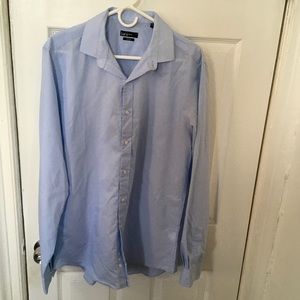 Bar III slim fit Light Blue Dress Shirt Size Large 16 1/2 - 36/37